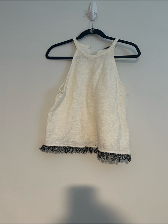 Zara trafaluc Tops - zara trafaluc cropped off white sleeveless top